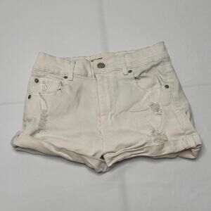 Garage Size 1 White Micro Shorts